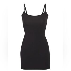 Skims black slip dress size small